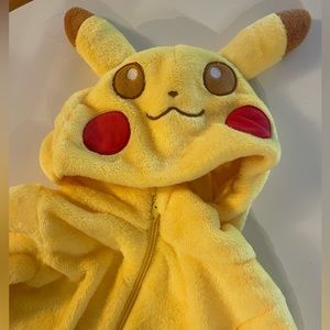 Pikachu costume one size but looks like it will fit 6-12 month old